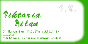 viktoria milan business card